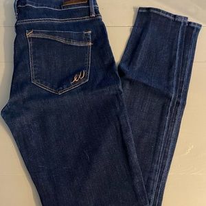 Express stretch skinny jeans, size 10 Long